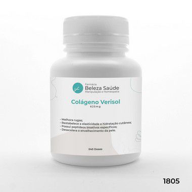 Colágeno Verisol 625mg Hidratante e Anti-Rugas - 240 doses