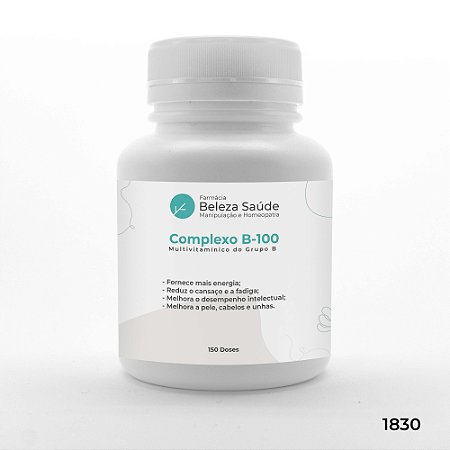 Complexo B 100 - Multivitamínico do Grupo B - 150 doses