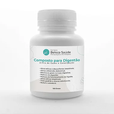 Composto para Digestão, Alívio Gases e Constipação - 180 doses