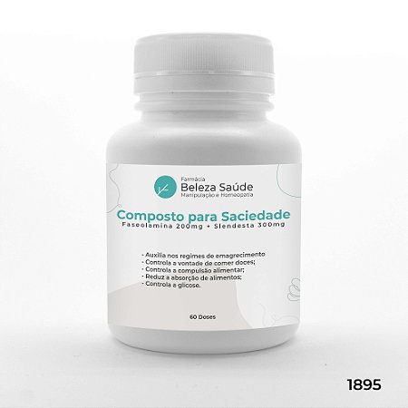 Composto para Saciedade e Inibidor Carboidratos - 60 doses