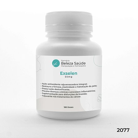 Exselen 50mg - Hidratação e Brilho do Cabelo - 180 doses