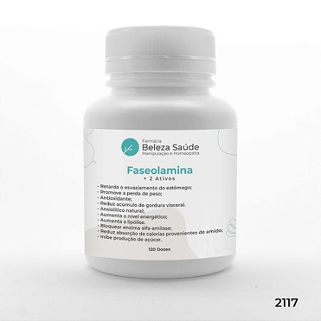Faseolamina + 2 Ativos - Acelera o Metabolismo - 120 doses