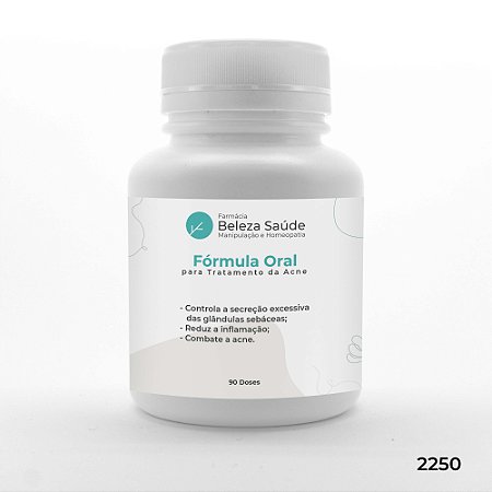 Fórmula Oral para Tratamento da Acne - 90 doses