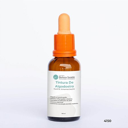 Tintura De Algodoeiro 100ml | Auxílio Amamentação