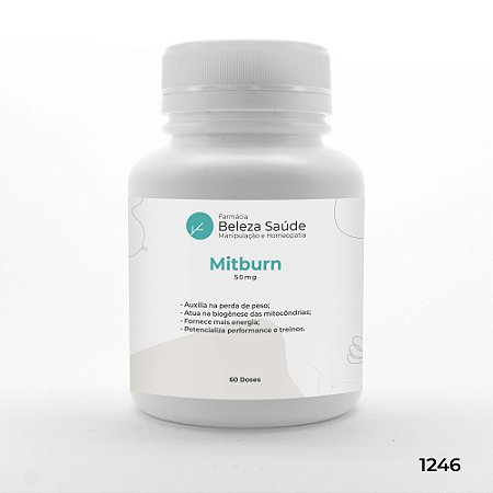 Mitburn 50mg : Emagrecedor de Resultado  - 60 doses