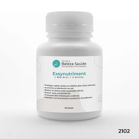 Exsynutriment + Bio-Arct + 3 Ativos - Pele Linda e Bronzeada - 30 doses