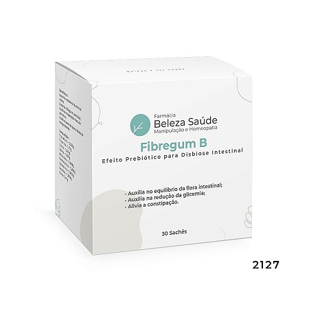 Fibregum B - Efeito Prebiótico para Disbiose Intestinal - 30 doses