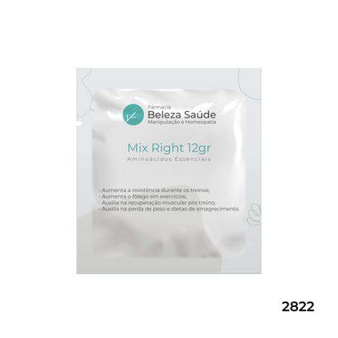 Mix Right 12gr - Aminoácidos Essenciais com a Proporção Molar do Dr. Lair Ribeiro - 65 doses