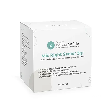 Mix Right Senior 5gr - Aminoácidos Essenciais para idosos - 180 Sachês