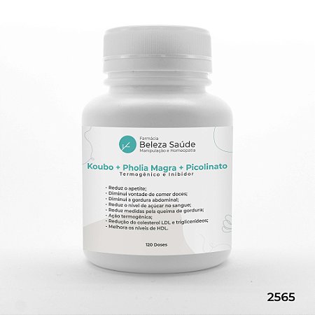 Koubo + Pholia Magra + Picolinato - Moderador de Apetite - 120 doses