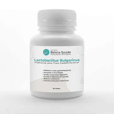 Lactobacillus Bulgaricus Probiótico Trato Gastrointestinal - 60 doses