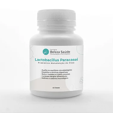 Lactobacillus Paracasei - Probiótico Manutenção do Peso - 45 doses