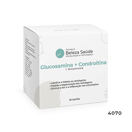 Glucosamina + Condroitina + Diacereina : 30 Sachês