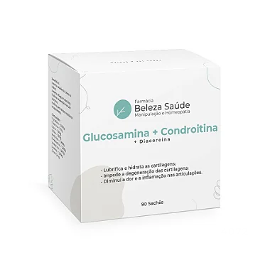 Glucosamina + Condroitina + Diacereina : 90 Sachês