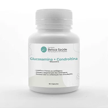 Glucosamina + Condroitina + Diacereina : 90 Cápsulas