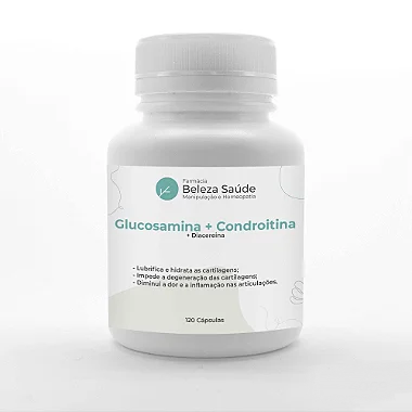 Glucosamina + Condroitina + Diacereina : 120 Cápsulas