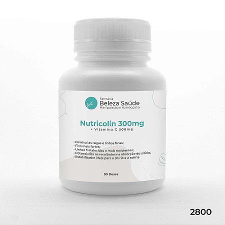 Nutricolin 300mg + Vitamina C 500mg - 90 doses