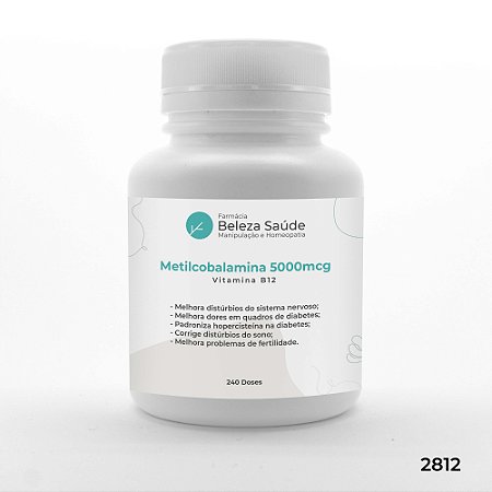 Metilcobalamina 5000mcg Vitamina B12 - 240 doses
