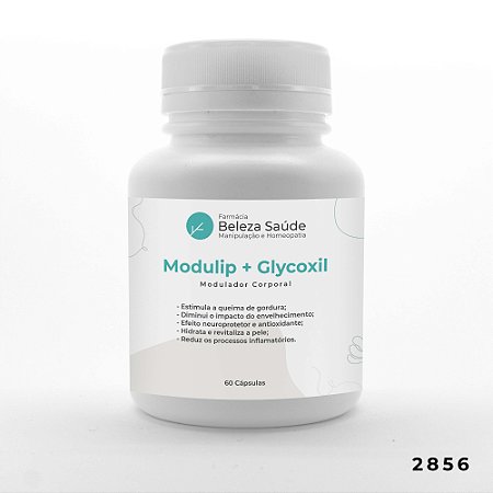 Modulip 100mg + Glycoxil 100mg - Auxilia Modulação Corporal - 60 doses