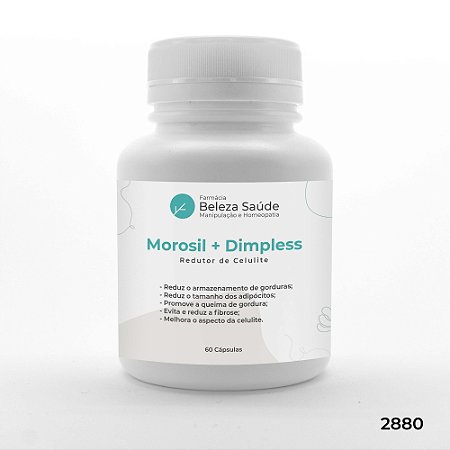 Morosil 500mg + Dimpless 40mg - Redutor de Celulite - 60 doses