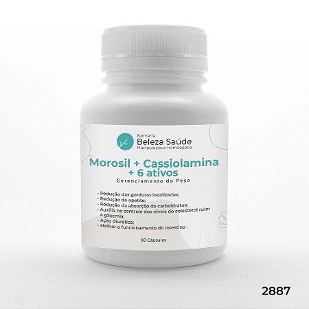 Morosil + Cassiolamina + 6 Ativos - Gerenciamento do Peso - 60 doses