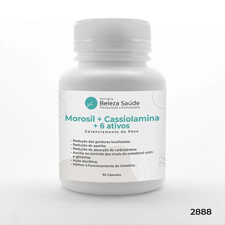 Morosil + Cassiolamina + 6 Ativos - Gerenciamento do Peso - 90 doses