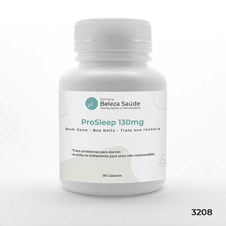 ProSleep 130mg : Bom Sono Boa Noite Trate sua Insônia - 90 Cápsulas