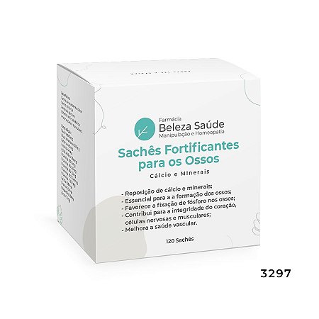 Sachês Fortificantes para os Ossos - Cálcio e Minerais - 120 Sachês