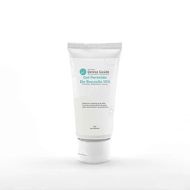 Gel Peróxido De Benzoila 10% : Cravos, Espinhas, Acne 50gr