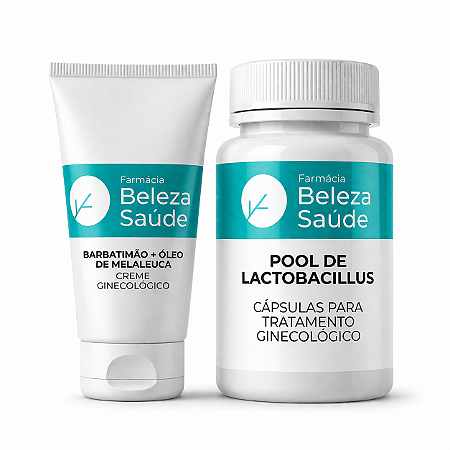 Kit Tratamento Candidíase : Cápsulas & Creme Ginecológico