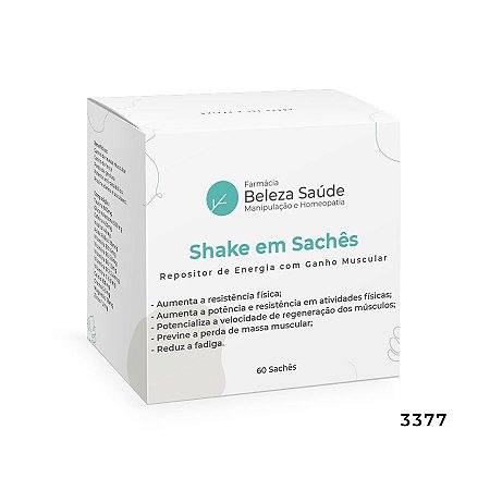 Shake em Sachês - Repositor de Energia com Ganho Muscular - 60 Sachês