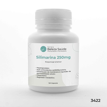 Silimarina 250mg Hepatoprotetor - 120 Cápsulas