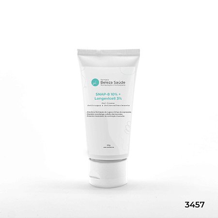 SNAP-8 10% + Longevicell 3% : Gel Creme Antirrugas e Antienvelhecimento - 60g