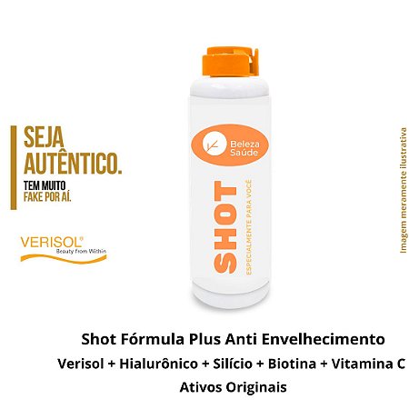 Verisol + Hialurônico + Silício + 2 Ativos : 60 Shots 21ml