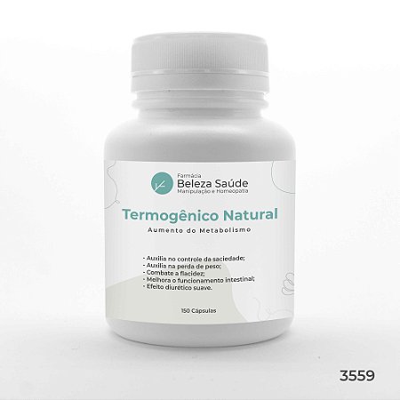 Termogênico Natural - Aumento do Metabolismo - 150 Cápsulas