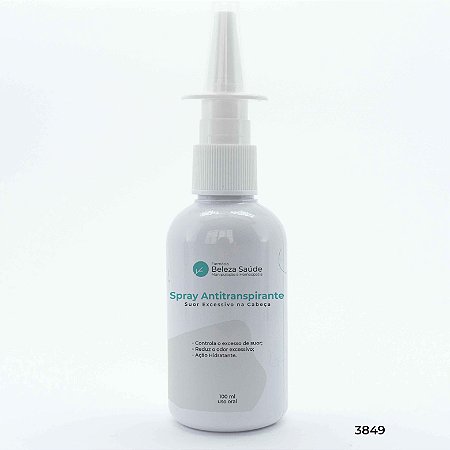 Spray Antitranspirante Suor Excessivo na Cabeça : 100ml