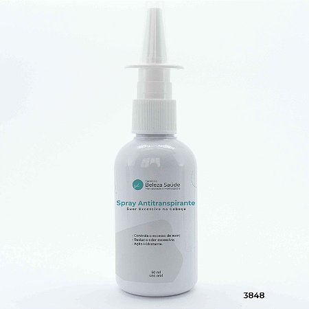Spray Antitranspirante Suor Excessivo na Cabeça : 50ml