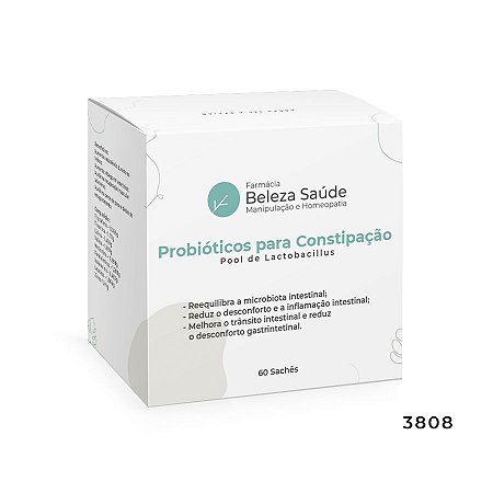 Probióticos para Constipação : Pool de Lactobacillus - 60 Sachês