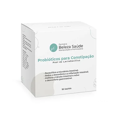 Probióticos para Constipação : Pool de Lactobacillus - 90 Sachês
