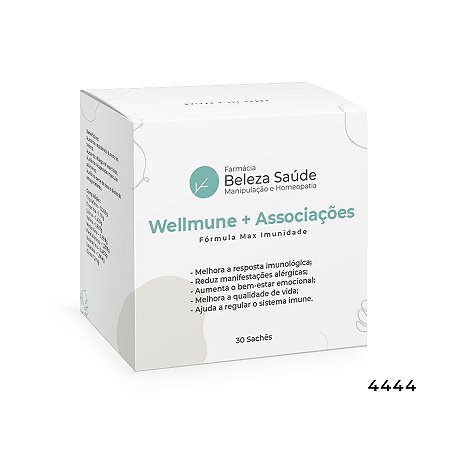 Wellmune + Associações :  Fórmula Max Imunidade 30 sachês