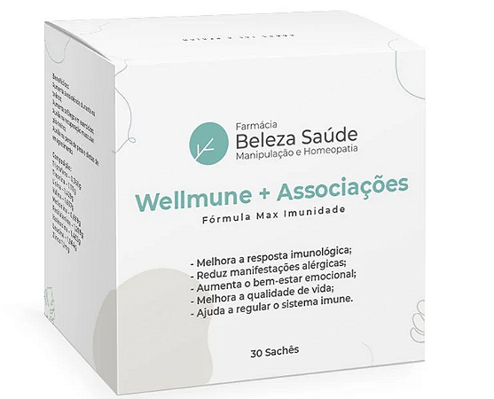 Wellmune + Associações :  Fórmula Max Imunidade 30 sachês