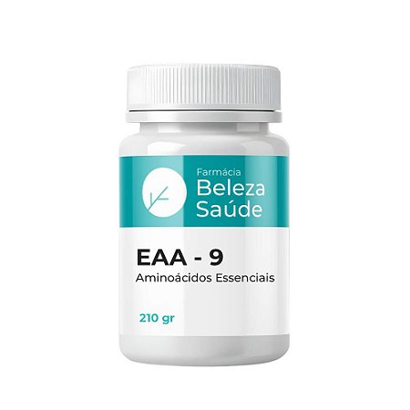 EAA - 9 : Pote com 210 gramas - Aminoácidos Essenciais Sabor Laranja