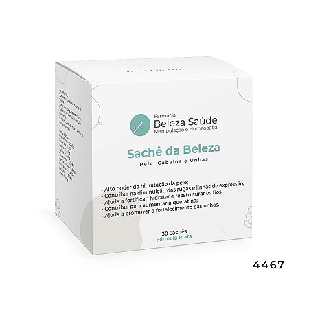 Sachê da beleza (pele, cabelo e unha) : Fórmula Prata 30 sachês