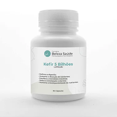 Kefir 5 Bilhões : Liofilizado 90 Cápsulas
