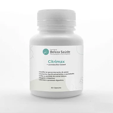 Citrimax + Lactobacillus Gasseri  :  Probiótico Modulador Corporal  que  Diminui a Compulsão Alimentar - 60 Cápsulas