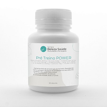 Pré-Treino Power - Beleza Saúde - 60 Doses