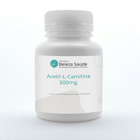 Acetil-L-Carnitina 500mg - 60 Cápsulas - Reduz a Fadiga