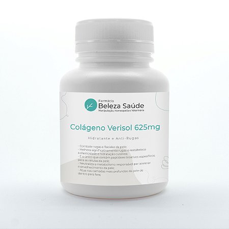 Colágeno Verisol 625mg Hidratante e Anti-Rugas - 60 doses