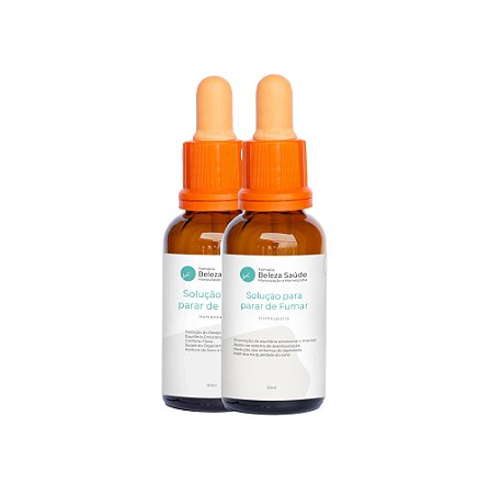 Solução Kit P/ Parar De Beber E Fumar Homeopatia Homeopático