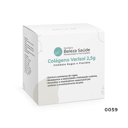 Colágeno Verisol 2,5g - Combate Rugas e Flacidez